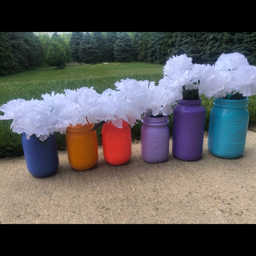 Painted Glass Jars - Picture 8 of 8